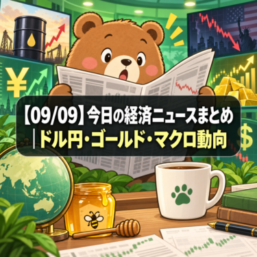 【09/09】今日の経済ニュースまとめ｜ドル円・ゴールド・マクロ動向