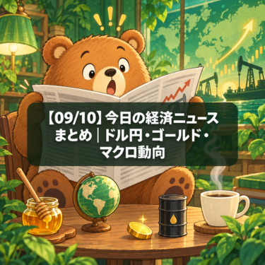 【09/10】今日の経済ニュースまとめ｜ドル円・ゴールド・マクロ動向