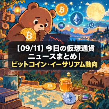 【09/11】今日の仮想通貨ニュースまとめ｜ビットコイン・イーサリアム動向