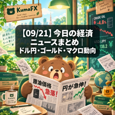 【09/21】今日の経済ニュースまとめ|ドル円・ゴールド・マクロ動向