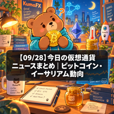 【09/28】今日の仮想通貨ニュースまとめ｜ビットコイン・イーサリアム動向